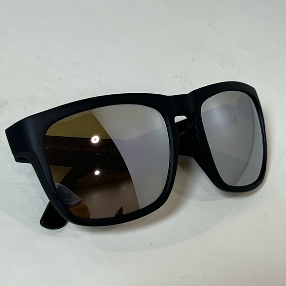 New Blue Otter Cumberland Made in Italy Black Reflective Polarized Sunglasses - Picture 10 of 12